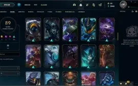 Conta LOL de 2013 com 89 Skins