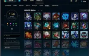 Conta - League of Legends - Todos Champs menos Rakan e Pyke