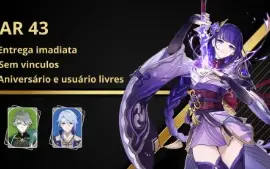 AR 43 Raiden com arma assinatura +Ayato + Alhaitham