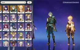 AR 43 Raiden com arma assinatura +Ayato + Alhaitham