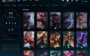 CONTA DE LOL - BONS ESPOLIOS - SKIN PRESTIGIO - GOLD IV