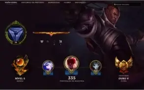 Cont League Of Legends - Platina 3 62 Champs