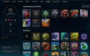 CONTA DIAMANTE 1 LEAGUE OF LEGENDS