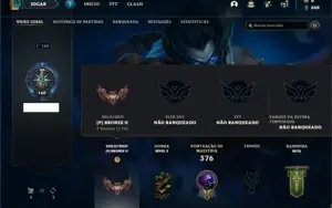 Conta bronze 2 com 107 Champs e 59 Skins