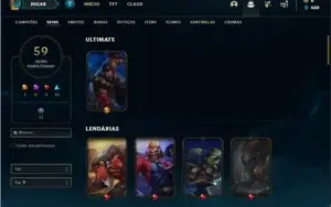 Conta bronze 2 com 107 Champs e 59 Skins
