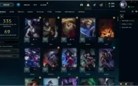 Conta lol Todos os campeões, 348 Skins email não confirmado