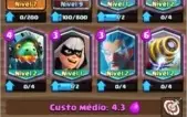 Conta Clash Royale, Level 10, Arena 10 (6 Lendárias)