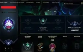 vendo conta lol com 2 skins MITICAS, 162 totais, Diamante 5