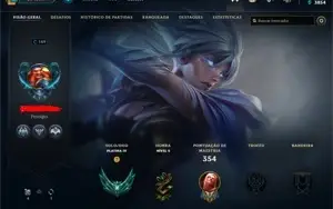 Conta com 75 skins 100 champs