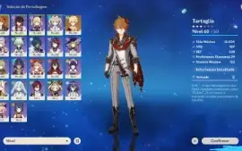 Conta Genshin Ar32 Tartaglia + Arco De Amos