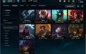 Conta ouro 2 com 140 Champs e 152 Skins ( 500k de Shaco )