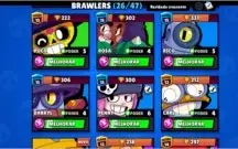 Conta brawl star 26 brawl lvl 63 7600 troféus