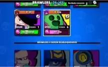 Conta brawl star 26 brawl lvl 63 7600 troféus
