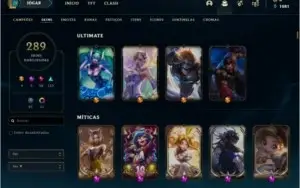 V>Conta Lol elo P2 com 283 skins