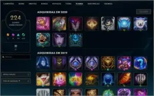 Conta LOL 159 skins/Platina 3 solo/flex diamante 4/TFT gold