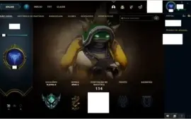 Conta de Lol com Rammus Rei, Platina 2