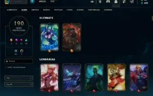 Conta Unranked com TODOS os champs e 190 Skins + Kayle Juiza
