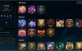 CONTA LEAGUE OF LEGENDS - AS MELHORES SKINS - LVL 291