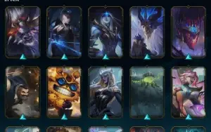 Conta Feminina unranked (84 skins incluindo mitica do lee)