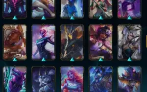 Conta Feminina unranked (84 skins incluindo mitica do lee)