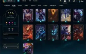 VENDO CONTA LOL, UNRANKED Ex-Diamante IV, 116 skins