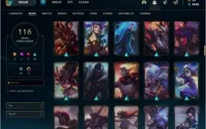 VENDO CONTA LOL, UNRANKED Ex-Diamante IV, 116 skins