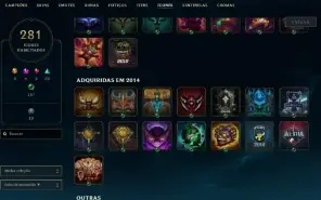 Conta LoL - 332 Skins - Full Champ - Gold IV - Level 245