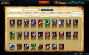 Conta 105 skins, ouro IV 115 champions
