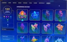 Conta League Of Legends Level 250 e 823 skins+ Plat 3
