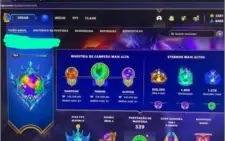 Conta League Of Legends Level 250 e 823 skins+ Plat 3
