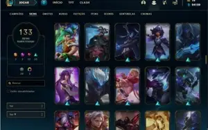 Conta Prata 1 com 155 Champs e 133 Skins