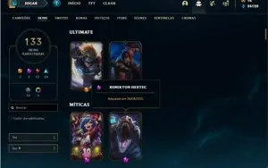 Conta Prata 1 com 155 Champs e 133 Skins