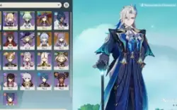 Genshin AR 10 Neuvillete + Mona + Keqing + Ganyu
