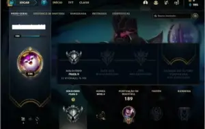 Conta prata 2 com 58 champs e 21 skins