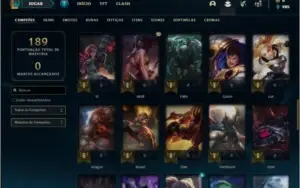 Conta prata 2 com 58 champs e 21 skins