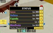 Conta Blox Fruits Com Mamute E Veneno