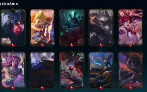 Conta de LOL Main suporte lvl +500 237 Skins