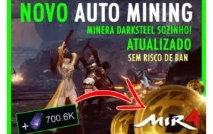 Mir4 Bot para farmar DARKSTEEL Teleport Mining