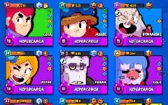 Conta Brawl Stars com 20 hipercargas