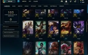 Conta Bronze 4 com 50 Champs e 15 Skins (Criada em 2013)