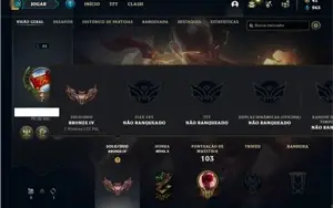 Conta Bronze 4 com 50 Champs e 15 Skins (Criada em 2013)