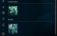 conta unranked com skin lendária