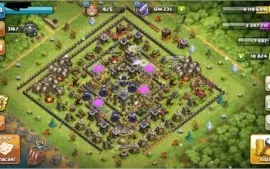 Clash of  Clans CV 11, Nível 138, mais de 10 mil gemas