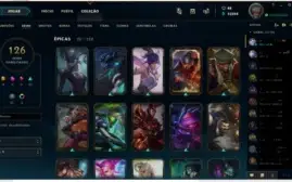 Conta League of Legends Platina 3  tds came 126skins