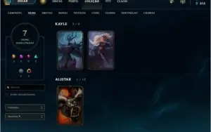 Conta League of Legends - Black Allistar + skins raras