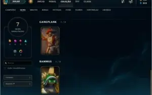 Conta League of Legends - Black Allistar + skins raras