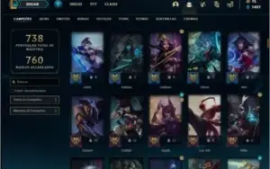 Conta prata 4 MAIN ADC com TODOS os champs e 141 skins