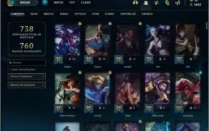 Conta prata 4 MAIN ADC com TODOS os champs e 141 skins