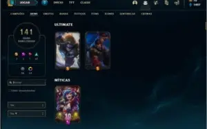 Conta prata 4 MAIN ADC com TODOS os champs e 141 skins