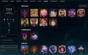 Vendo conta no lol 686 skins